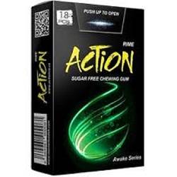 اکشن آدامس باطعم نعنای خنک بیداری18عددی